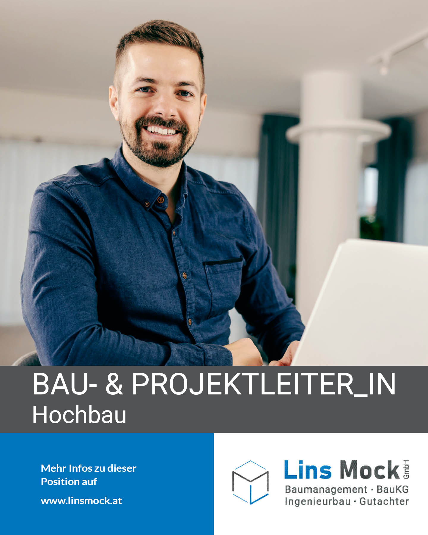 Stellenanzeige Lins Mock GmbH Bau- & Projektleiter_in Hochbau